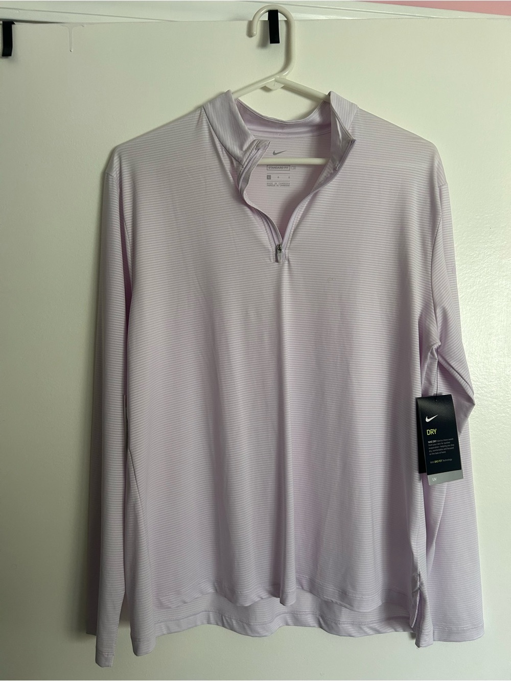 Nike Lavender Dri-FIT Athletic Pullover